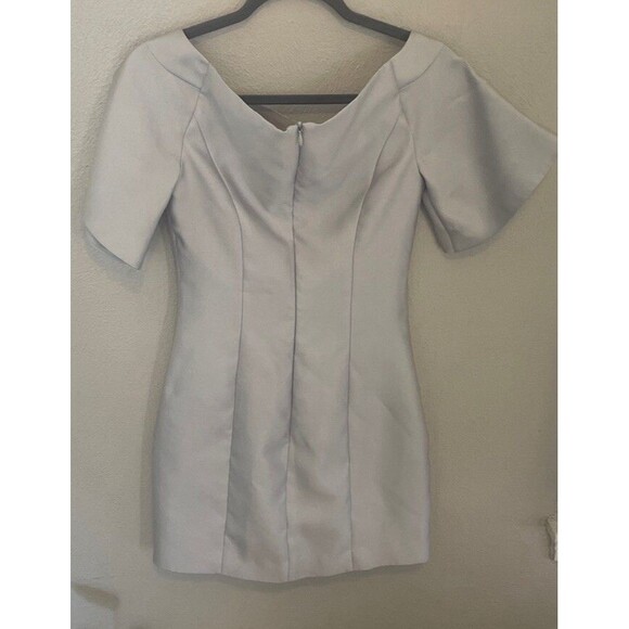 Keepsake The Label Stand Still Mini Dress Silver Size S Formal Wedding Party - Picture 6 of 11
